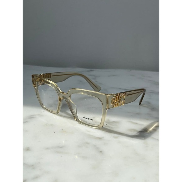 NEW Miu Miu MU04UV Oversized Square Eyeglasses in Clear - Picture 8 of 10
